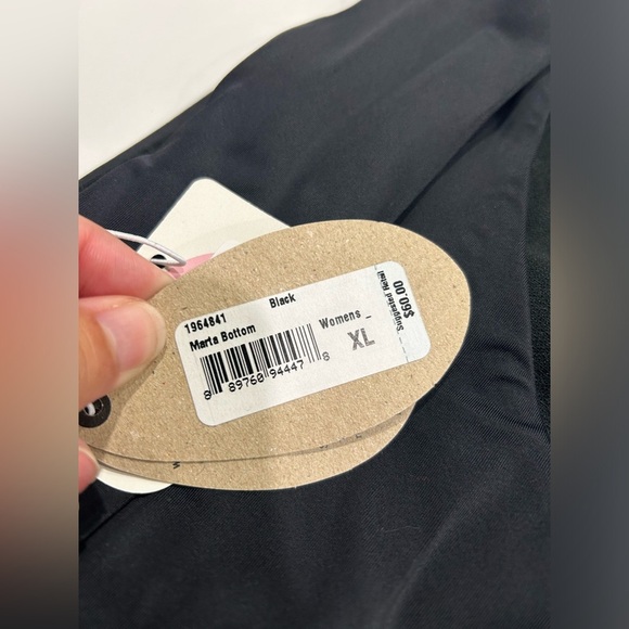 prAna Women's XL Marta Bikini Bottoms UPF 50+ Black NWT Swimsuit Swim - Picture 4 of 7